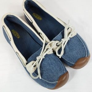 Keen Catalina Canvas Boat Shoes 8M Women